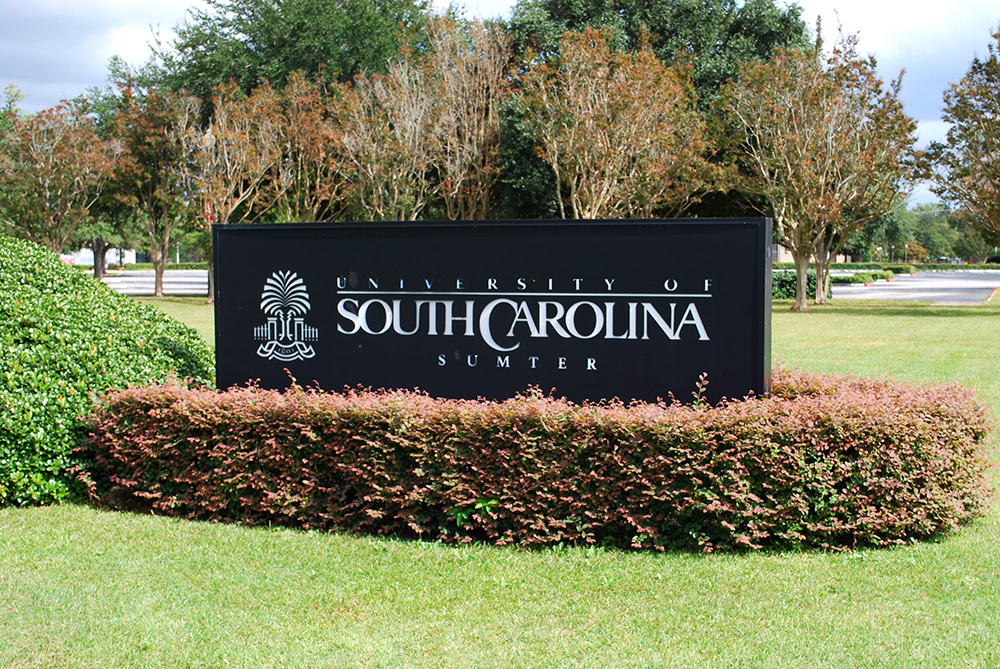 University of South Carolina front sign