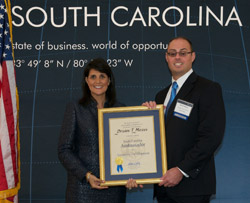 Caterpillar’s Brian T. Mezei honored as Sumter County’s Ambassador image